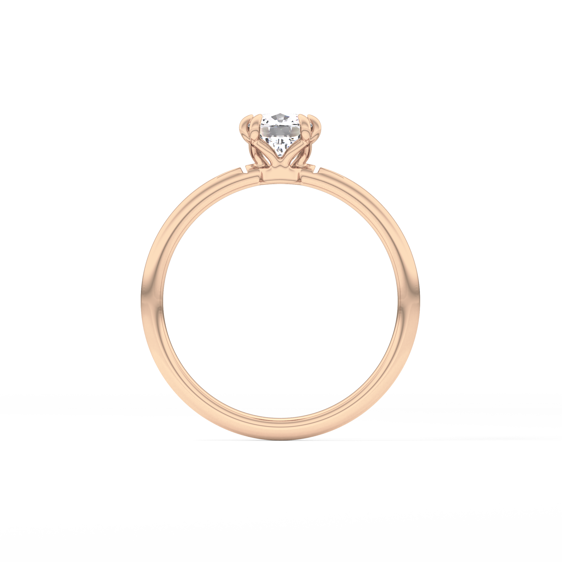 Cushion Solitaire Lab Grown Diamond Engagement Ring