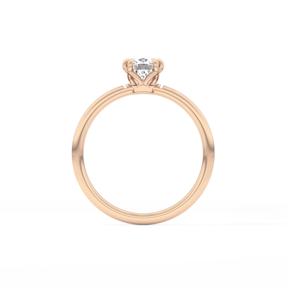 Cushion Solitaire Lab Grown Diamond Engagement Ring