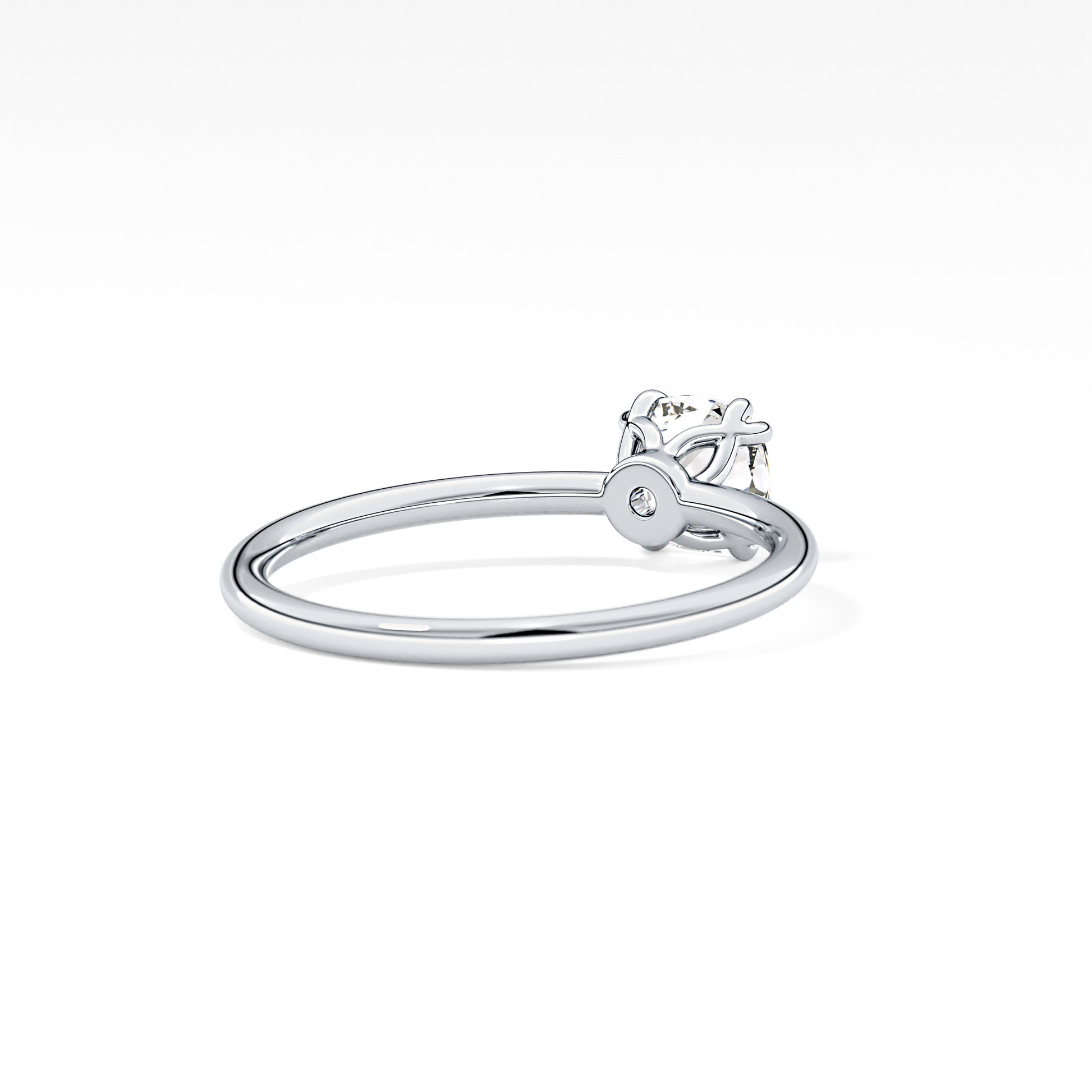 Cushion Solitaire Lab Grown Diamond Engagement Ring