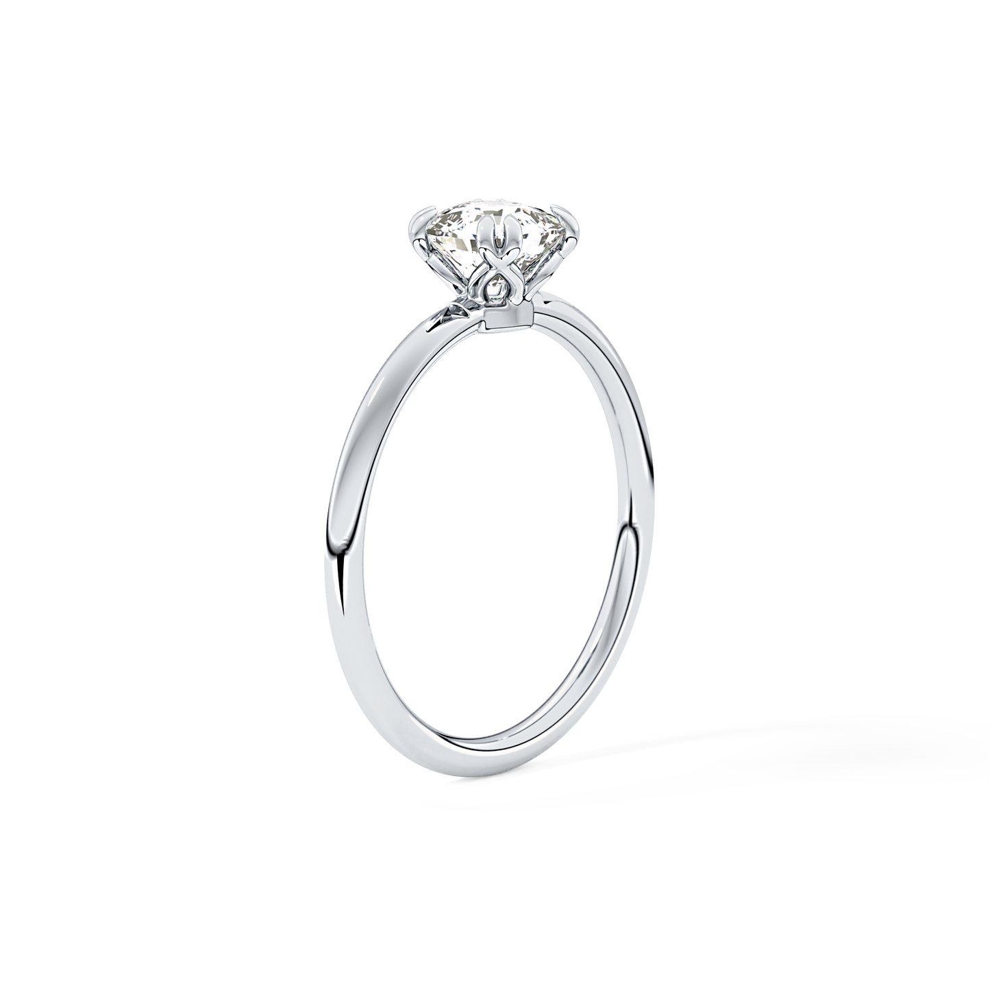 Cushion Solitaire Lab Grown Diamond Engagement Ring