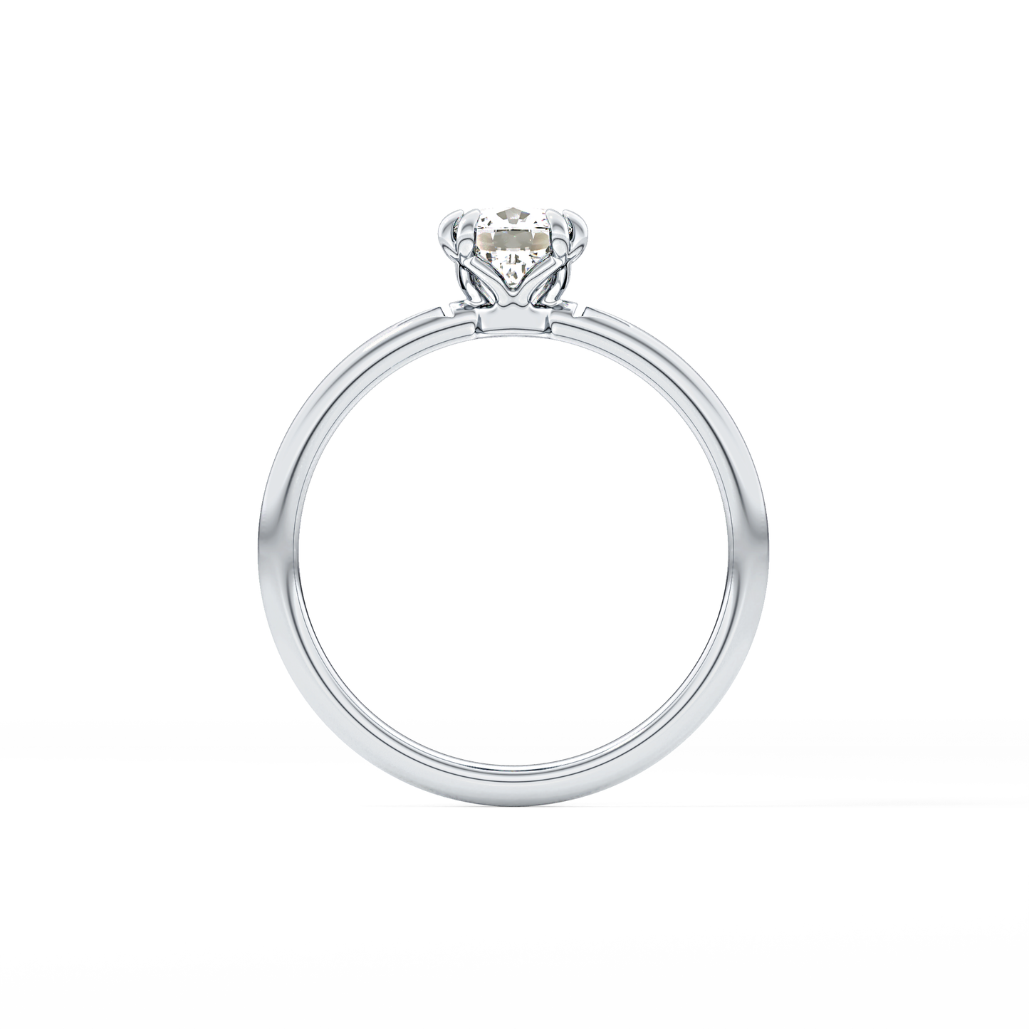 Cushion Solitaire Lab Grown Diamond Engagement Ring