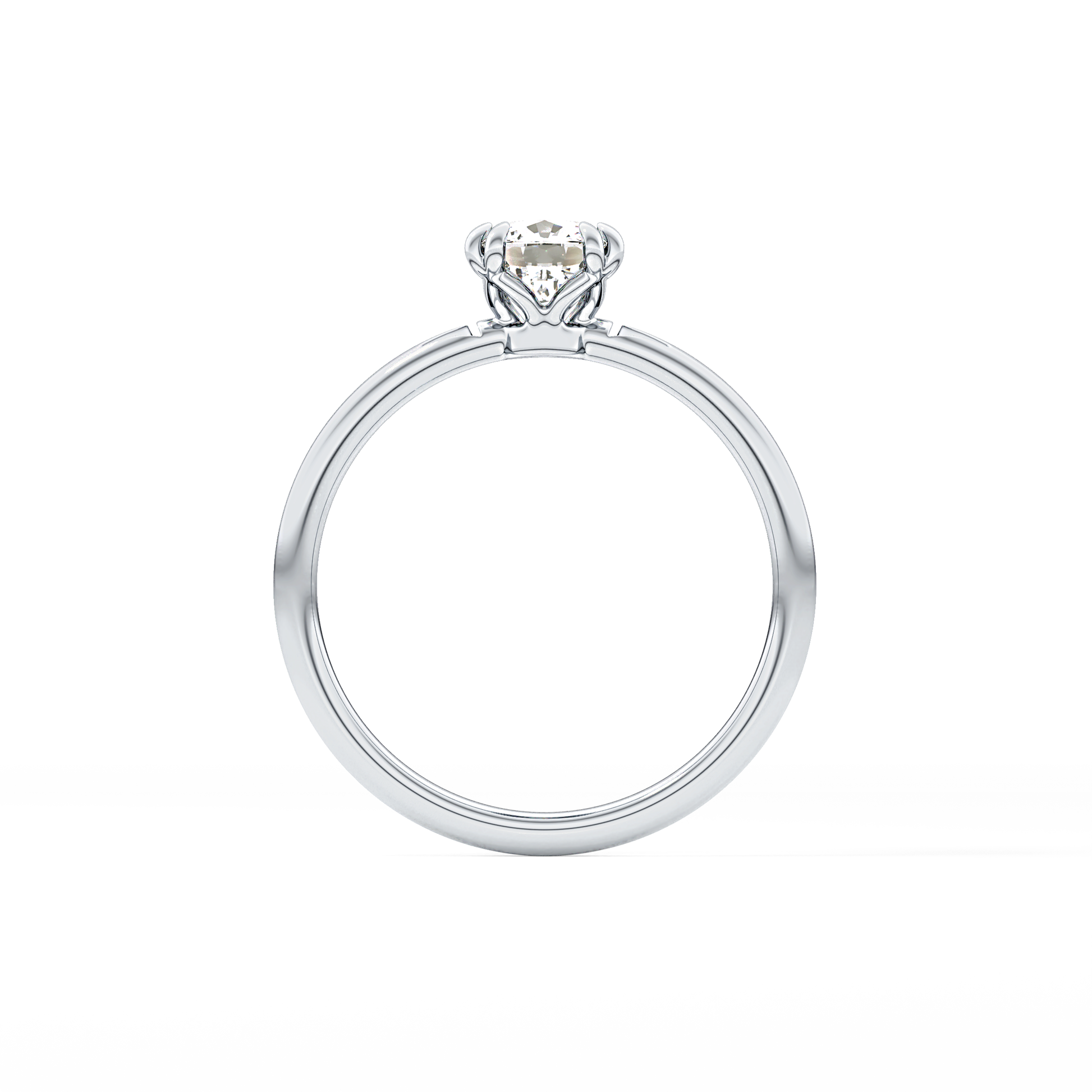 Cushion Solitaire Lab Grown Diamond Engagement Ring