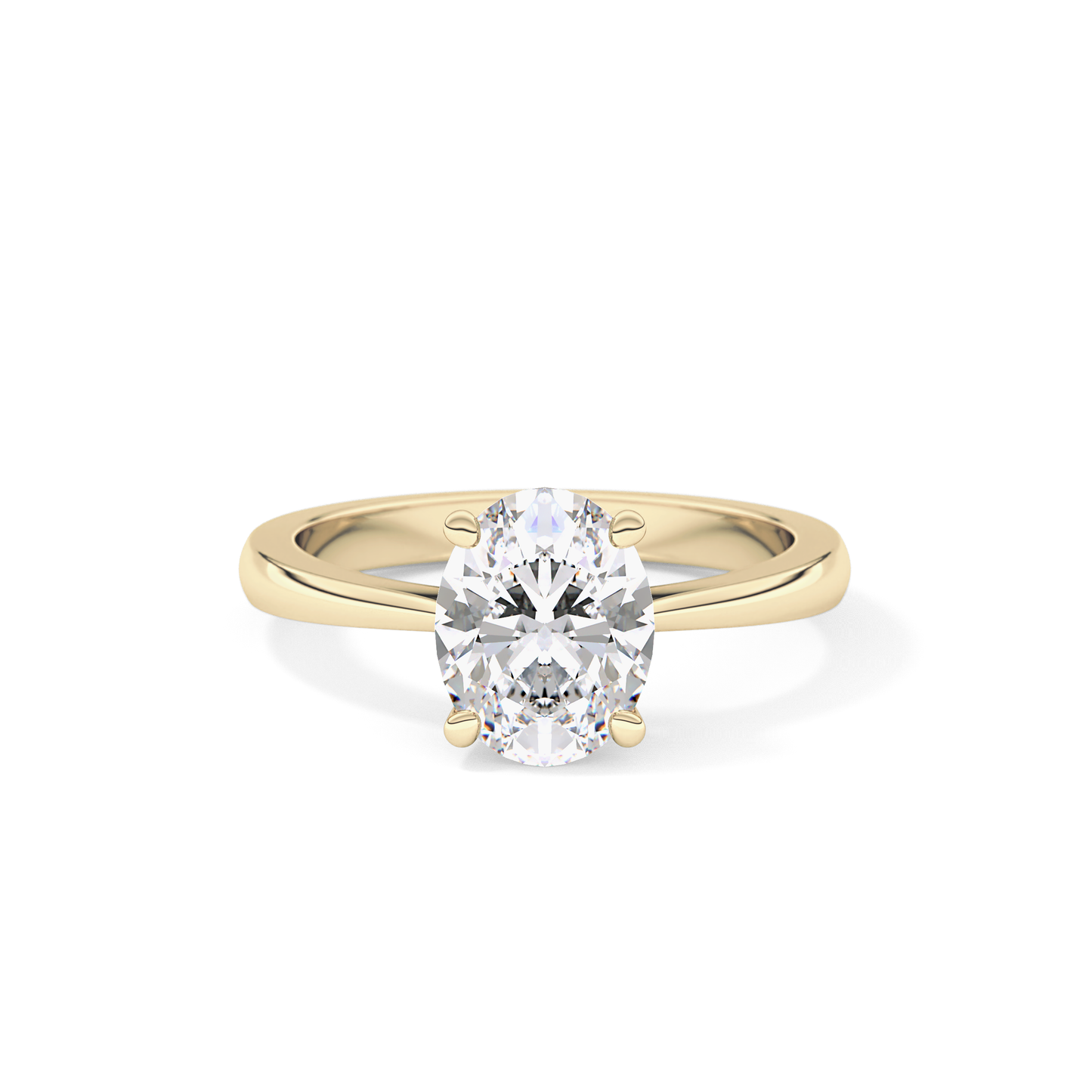 Oval Solitaire Lab Grown Diamond Engagement Ring