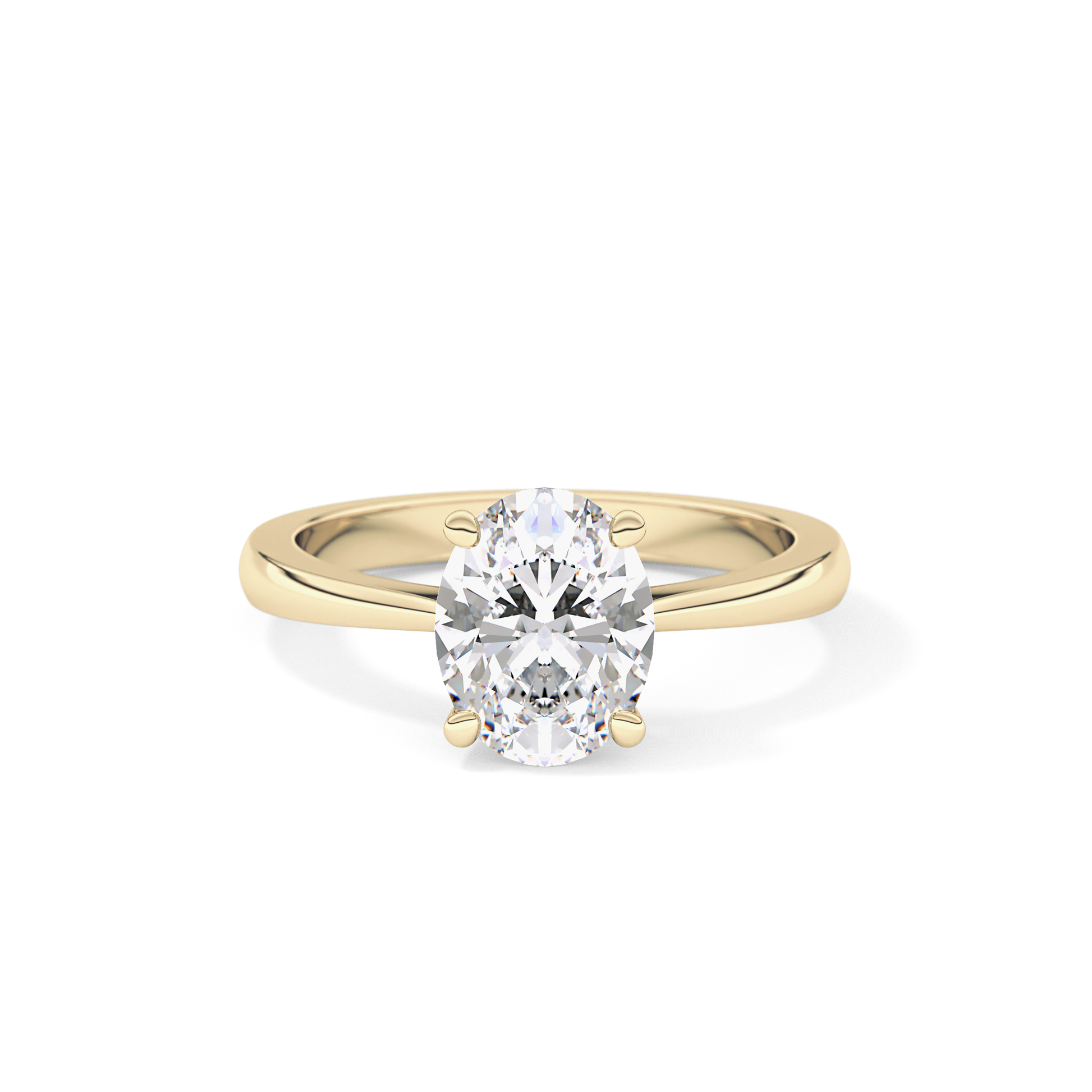 Oval Solitaire Lab Grown Diamond Engagement Ring