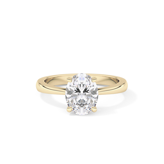 Oval Solitaire Lab Grown Diamond Engagement Ring