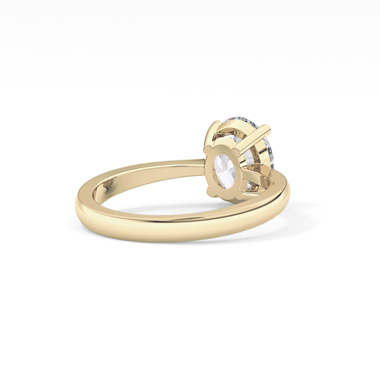 Oval Solitaire Lab Grown Diamond Engagement Ring
