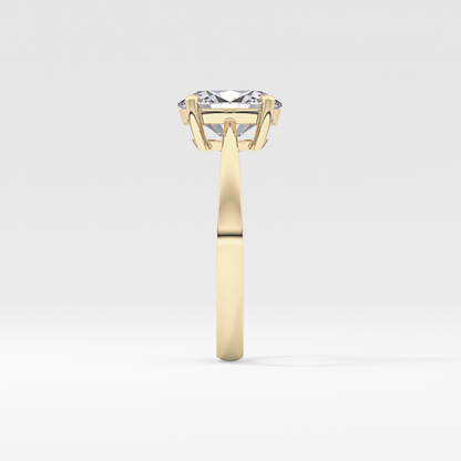 Oval Solitaire Lab Grown Diamond Engagement Ring