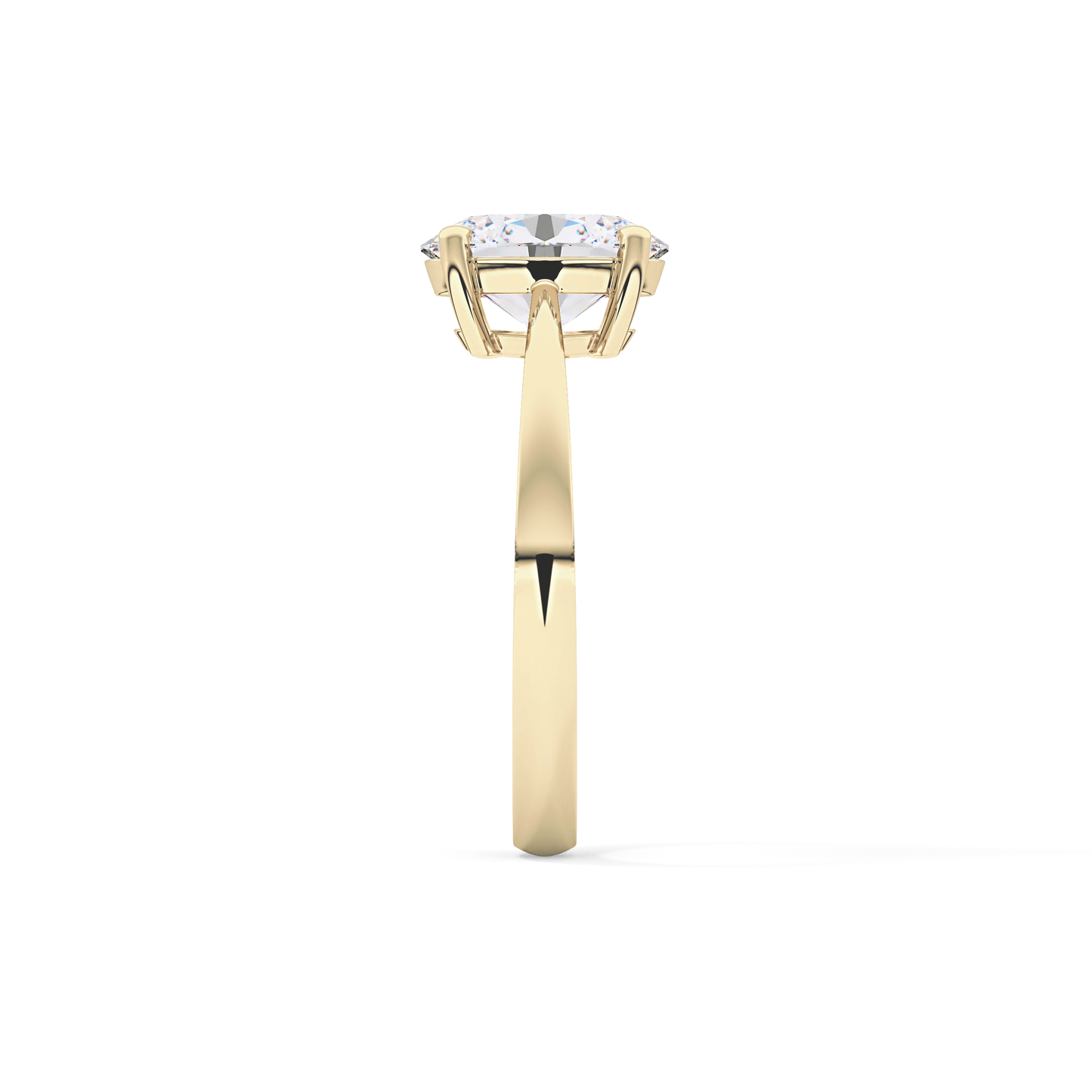 Oval Solitaire Lab Grown Diamond Engagement Ring