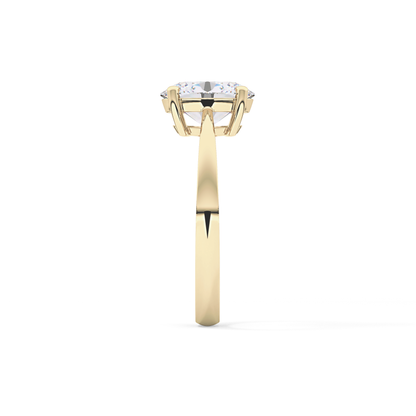 Oval Solitaire Lab Grown Diamond Engagement Ring