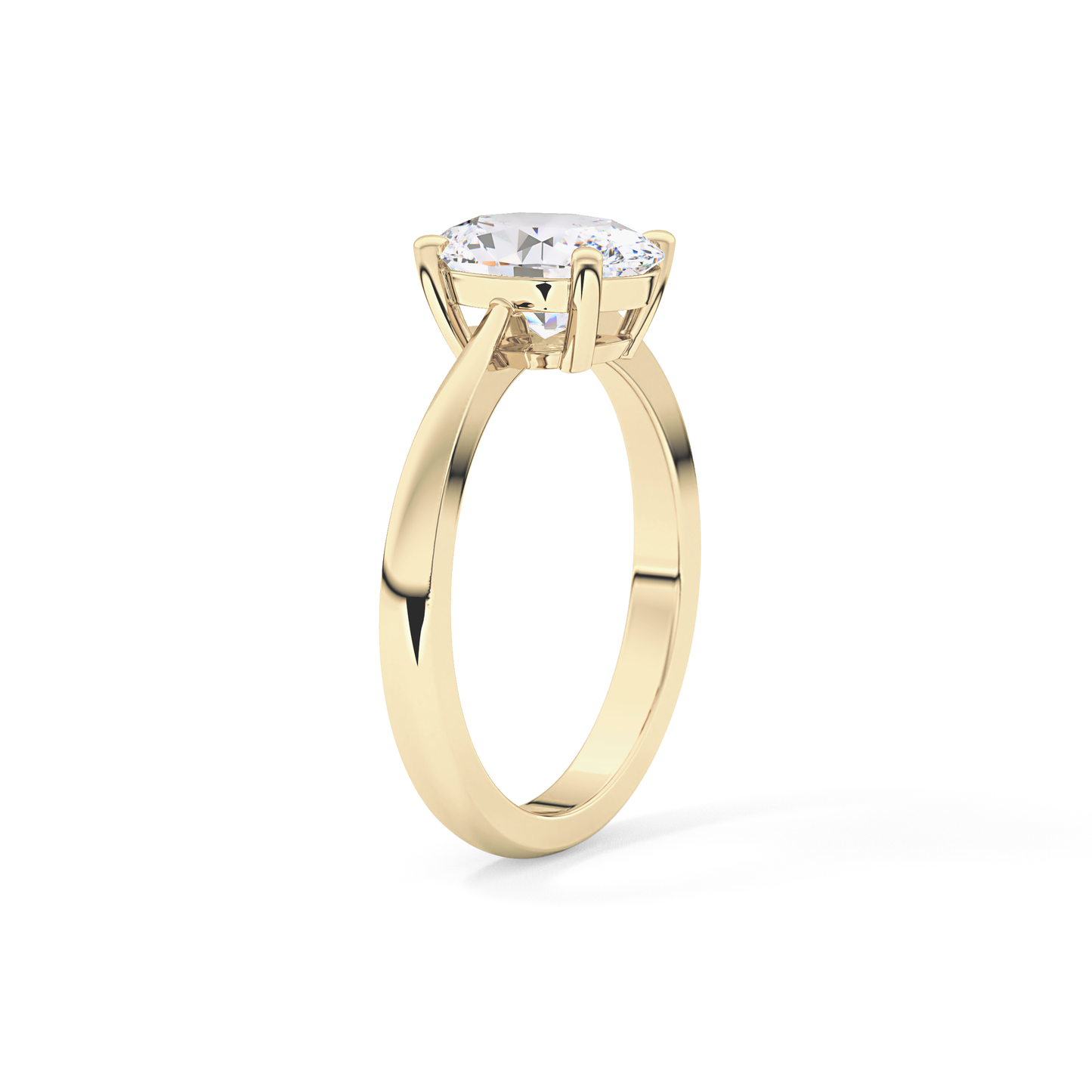 Oval Solitaire Lab Grown Diamond Engagement Ring