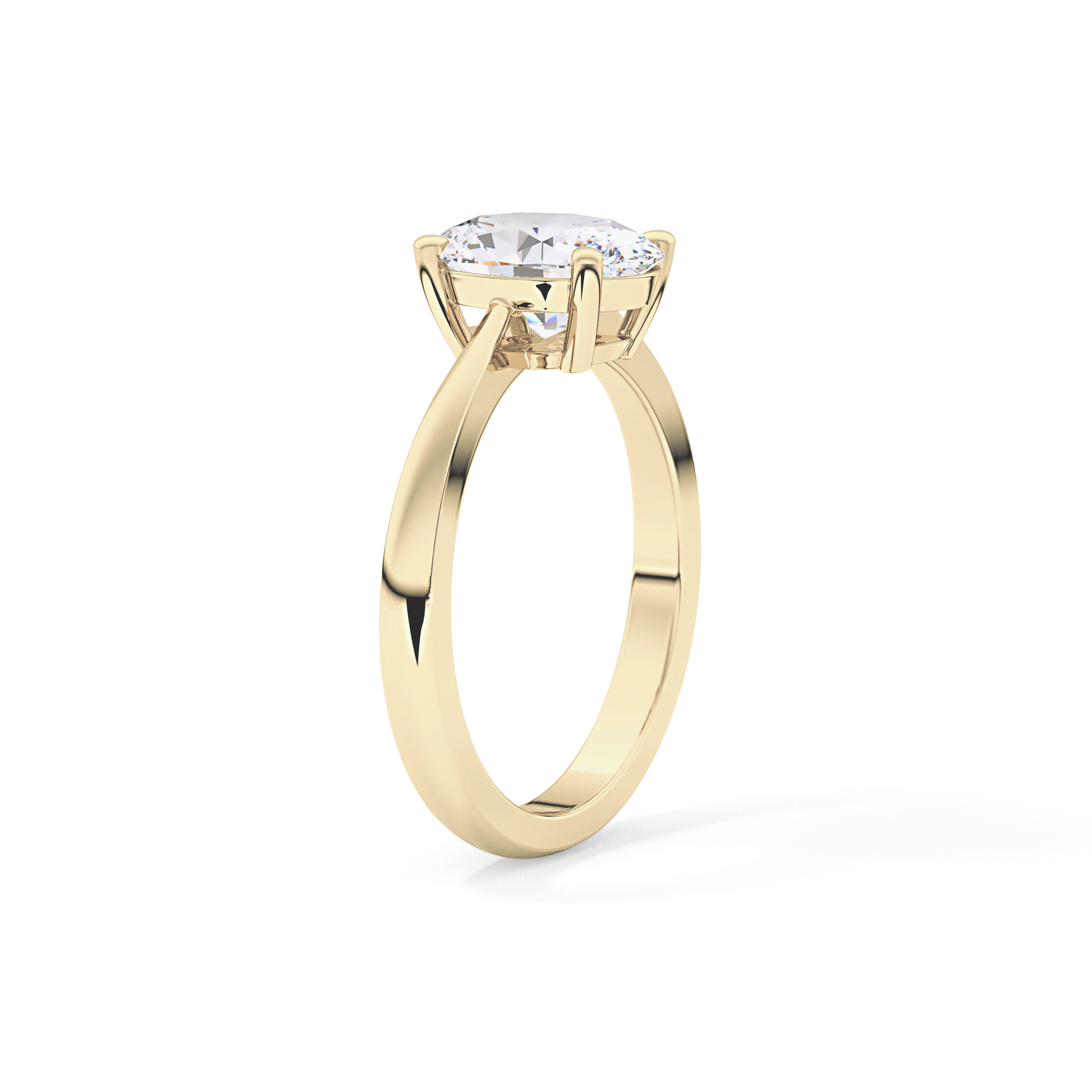 Oval Solitaire Lab Grown Diamond Engagement Ring