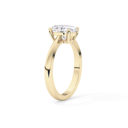 Oval Solitaire Lab Grown Diamond Engagement Ring