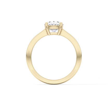 Oval Solitaire Lab Grown Diamond Engagement Ring