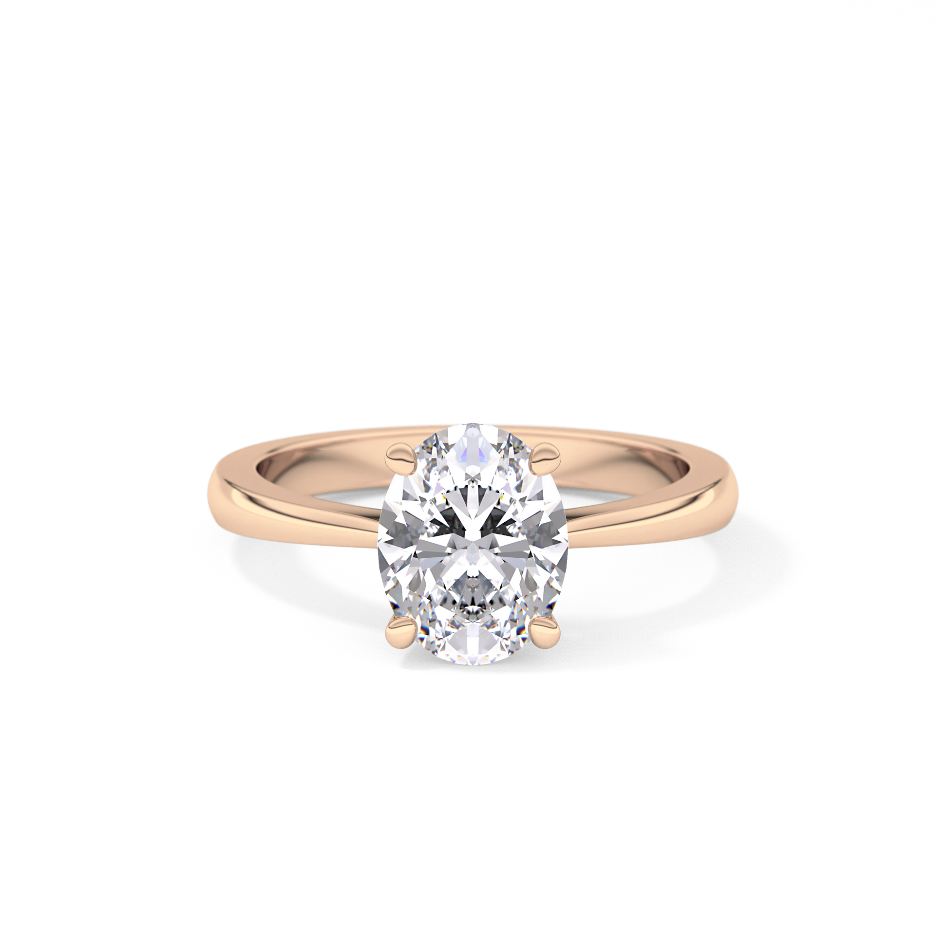 Oval Solitaire Lab Grown Diamond Engagement Ring