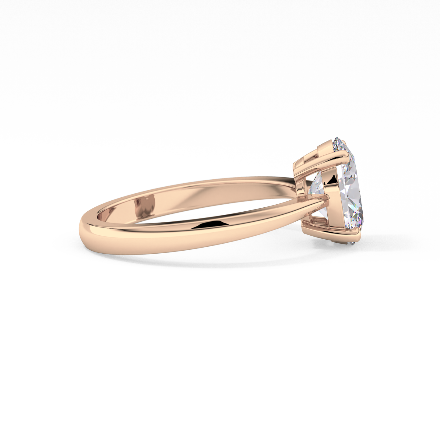 Oval Solitaire Lab Grown Diamond Engagement Ring