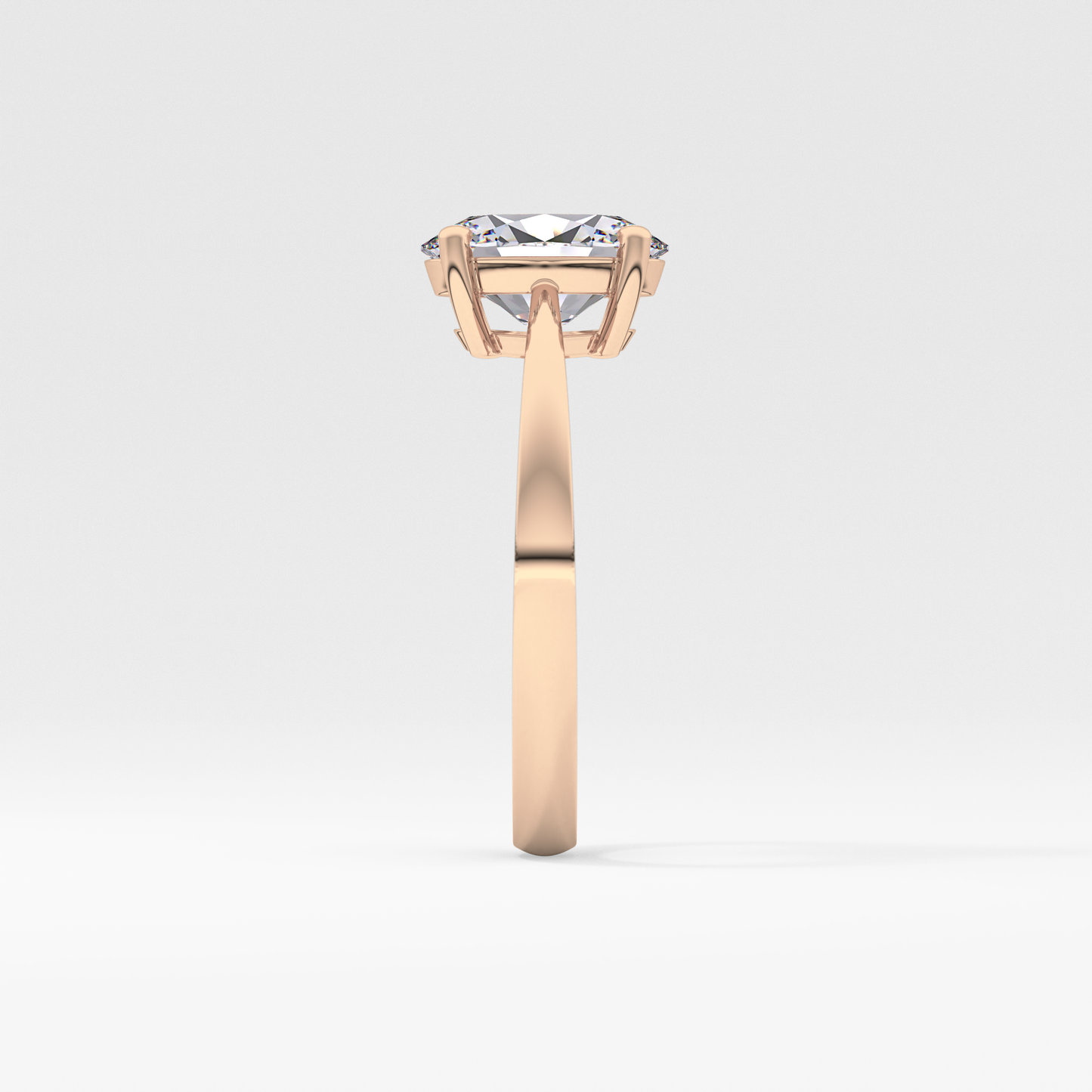 Oval Solitaire Lab Grown Diamond Engagement Ring