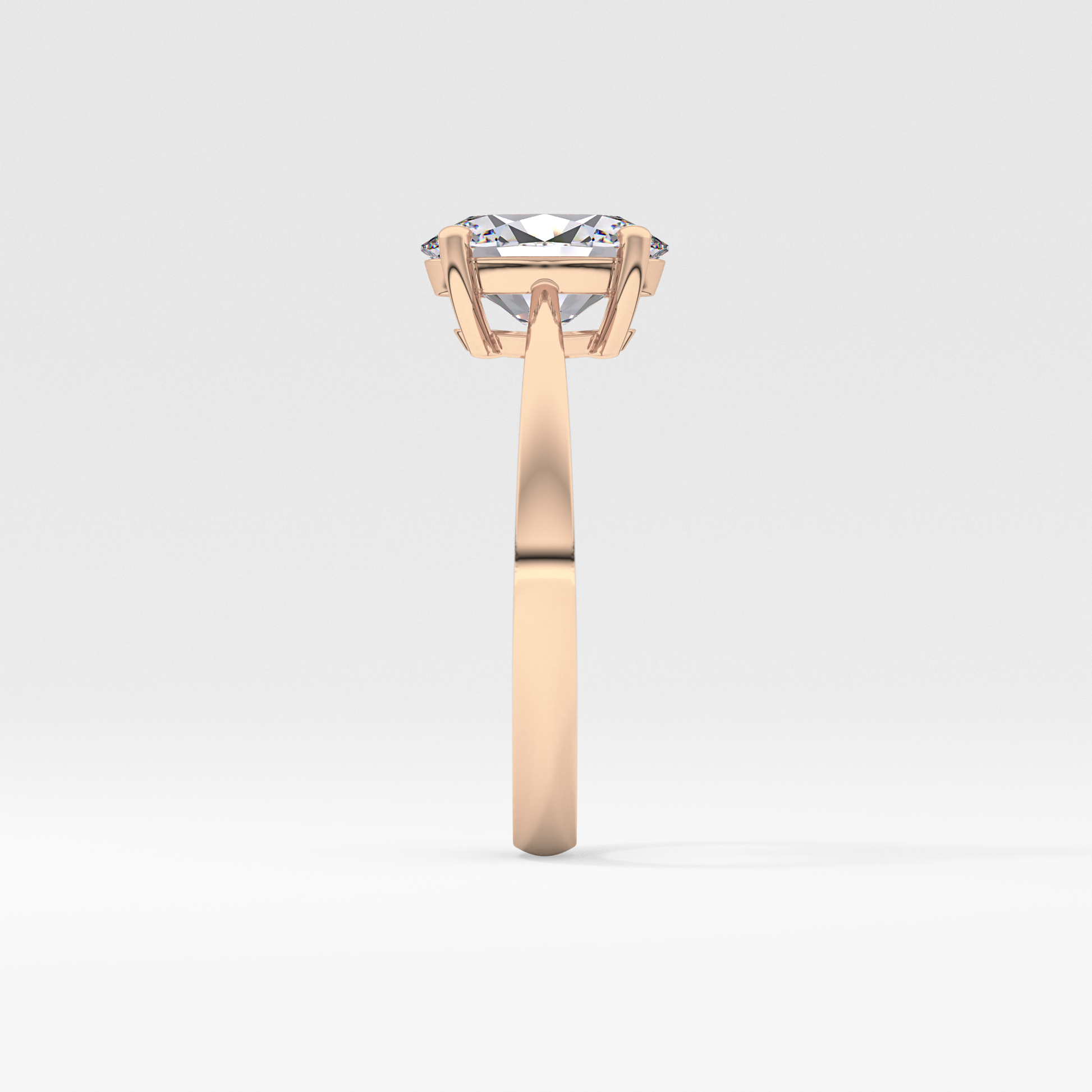 Oval Solitaire Lab Grown Diamond Engagement Ring