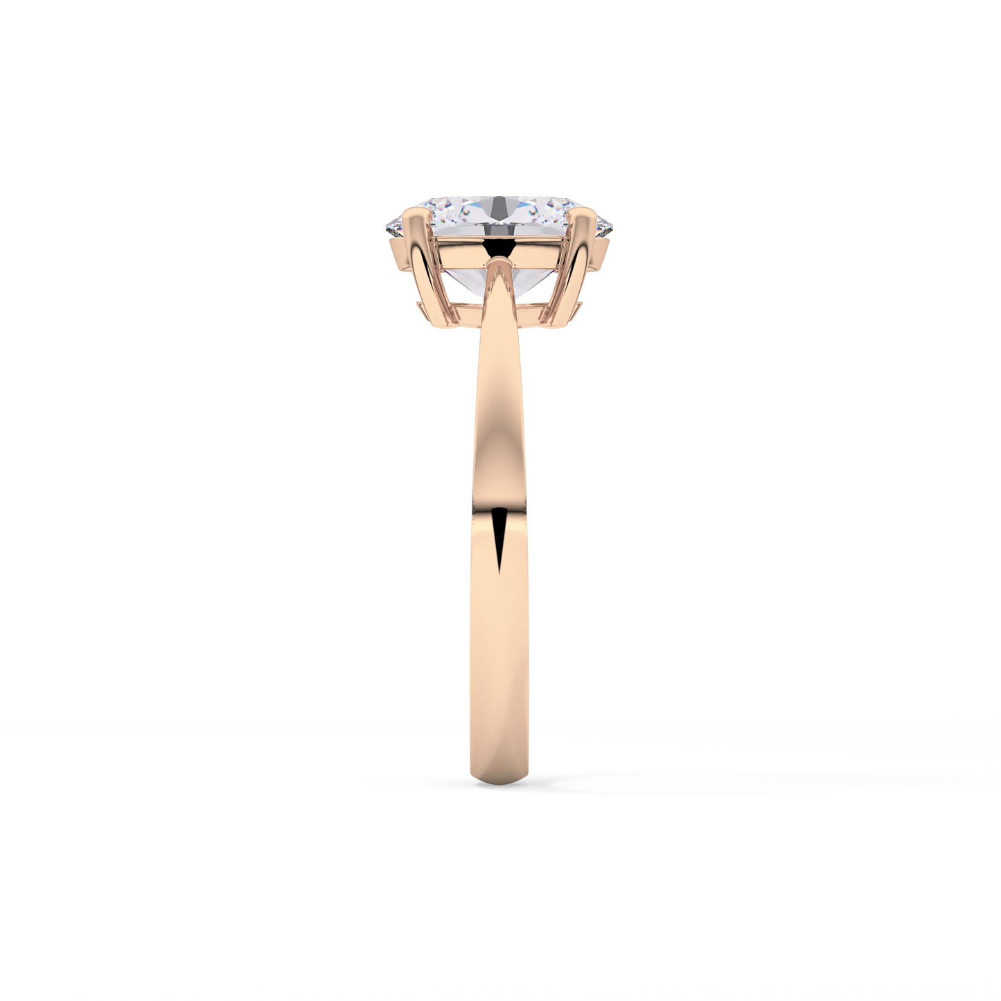 Oval Solitaire Lab Grown Diamond Engagement Ring