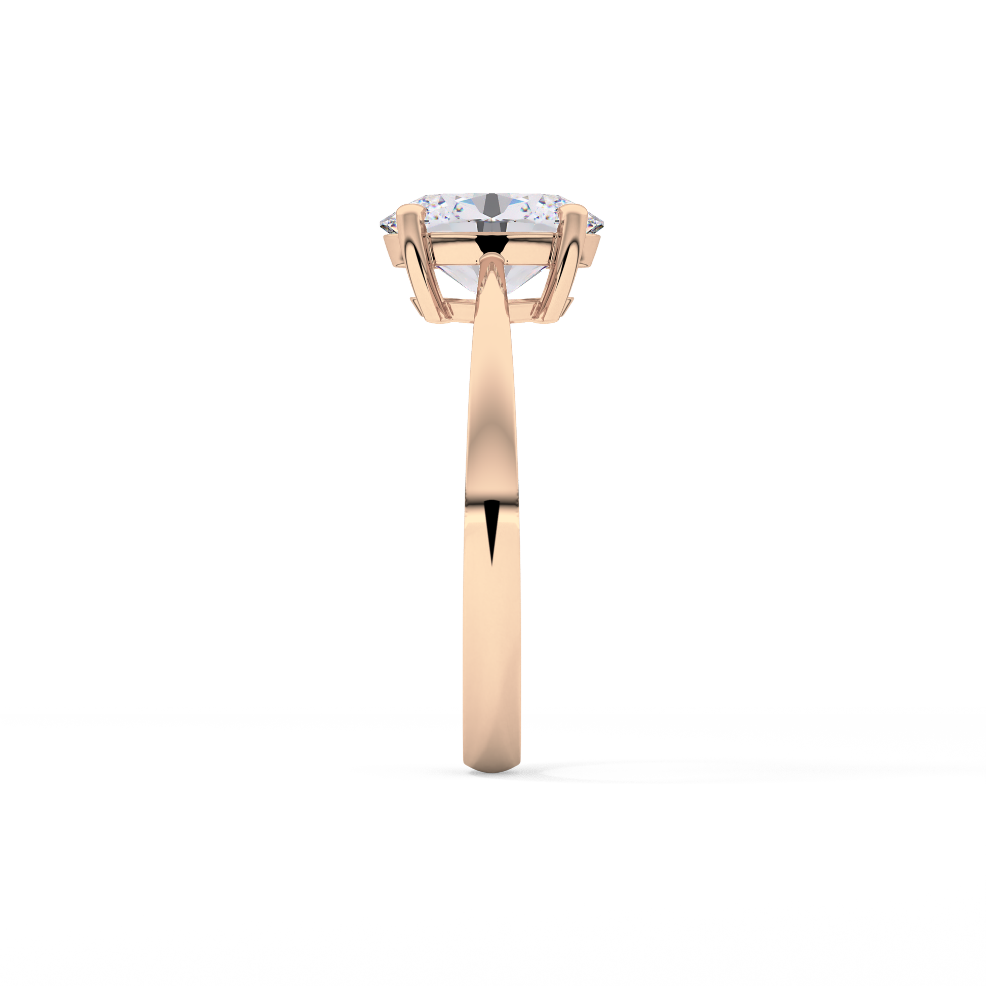 Oval Solitaire Lab Grown Diamond Engagement Ring
