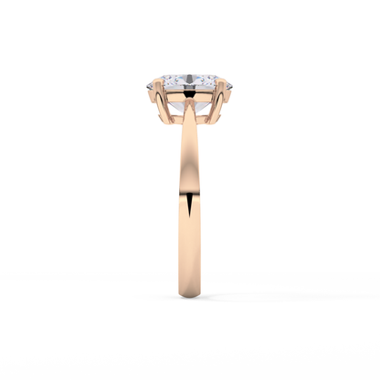 Oval Solitaire Lab Grown Diamond Engagement Ring