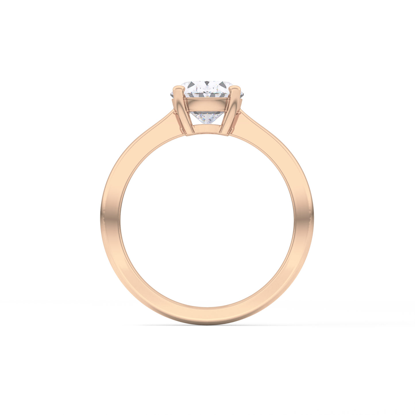 Oval Solitaire Lab Grown Diamond Engagement Ring