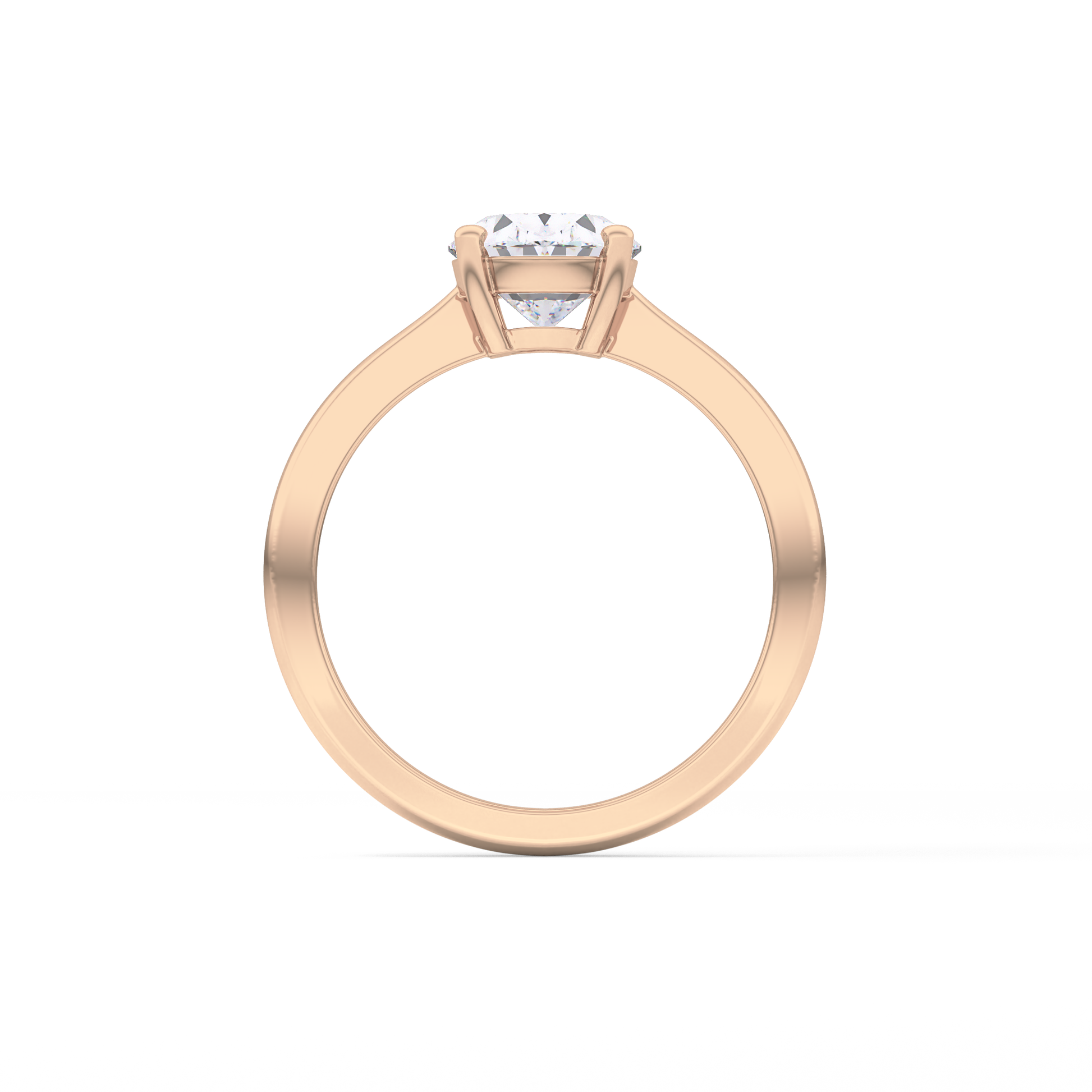 Oval Solitaire Lab Grown Diamond Engagement Ring
