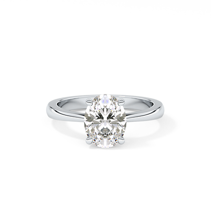 Oval Solitaire Lab Grown Diamond Engagement Ring