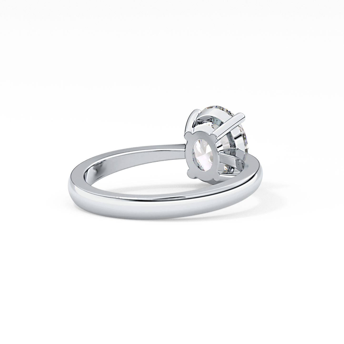 Oval Solitaire Lab Grown Diamond Engagement Ring