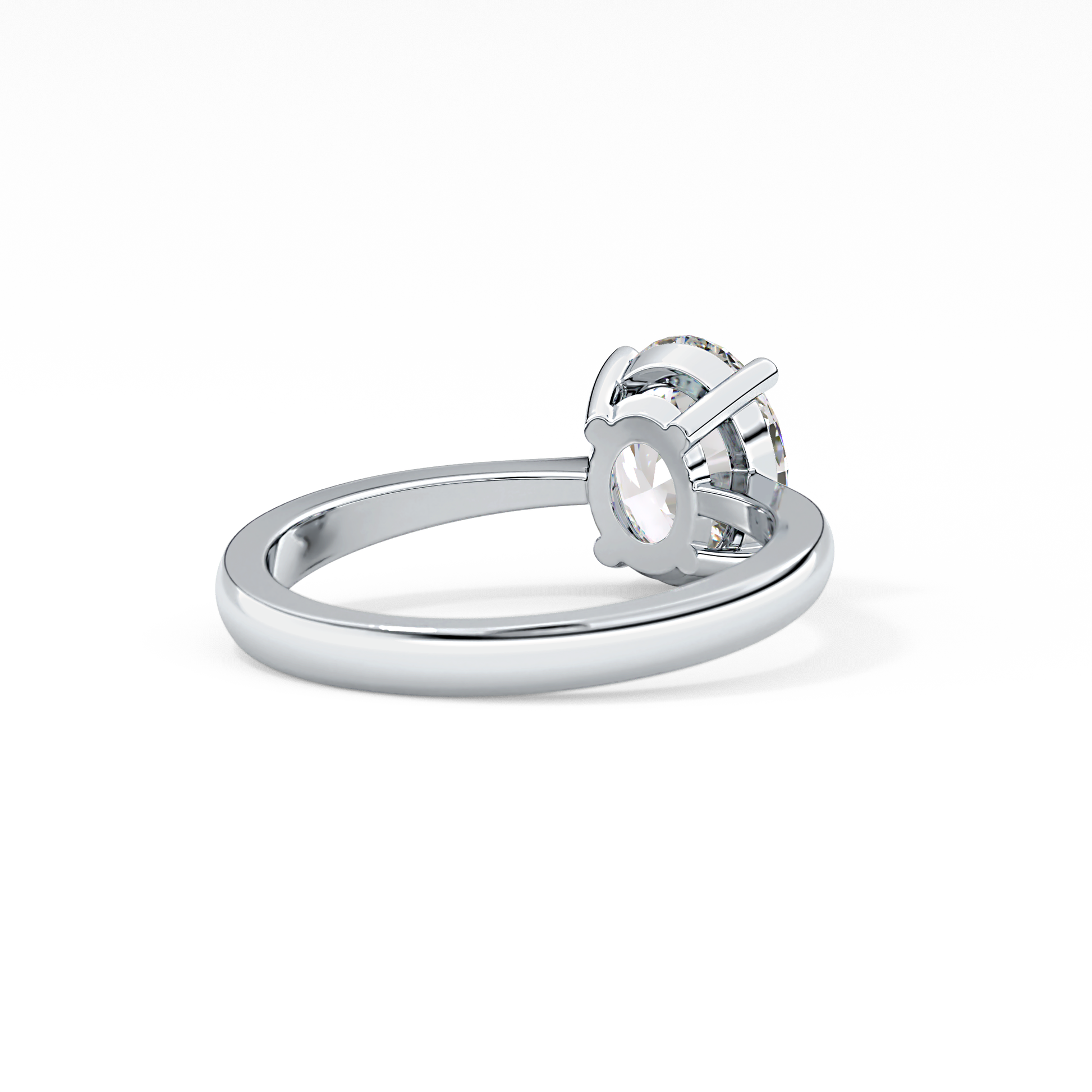 Oval Solitaire Lab Grown Diamond Engagement Ring