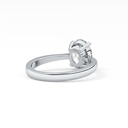 Oval Solitaire Lab Grown Diamond Engagement Ring