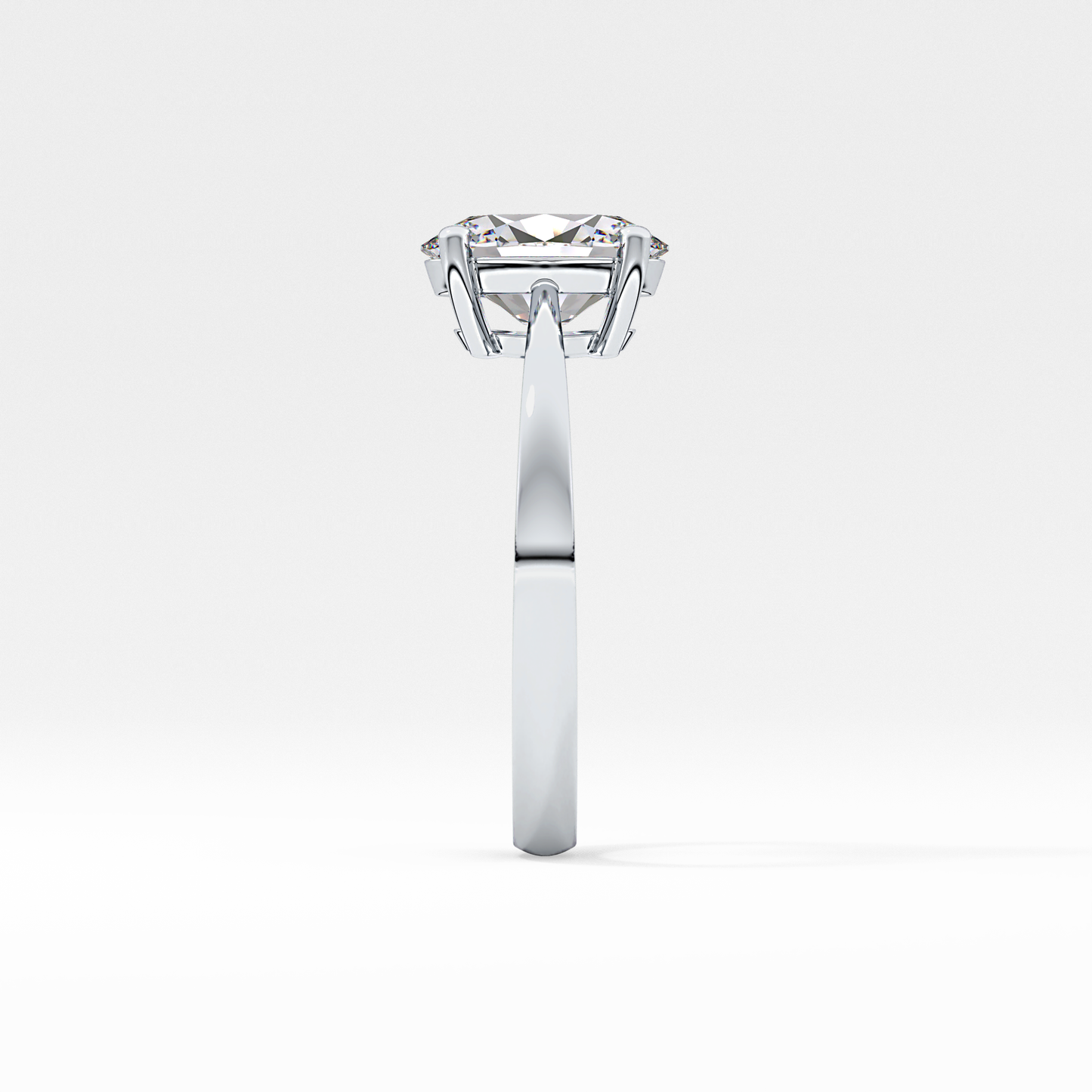 Oval Solitaire Lab Grown Diamond Engagement Ring