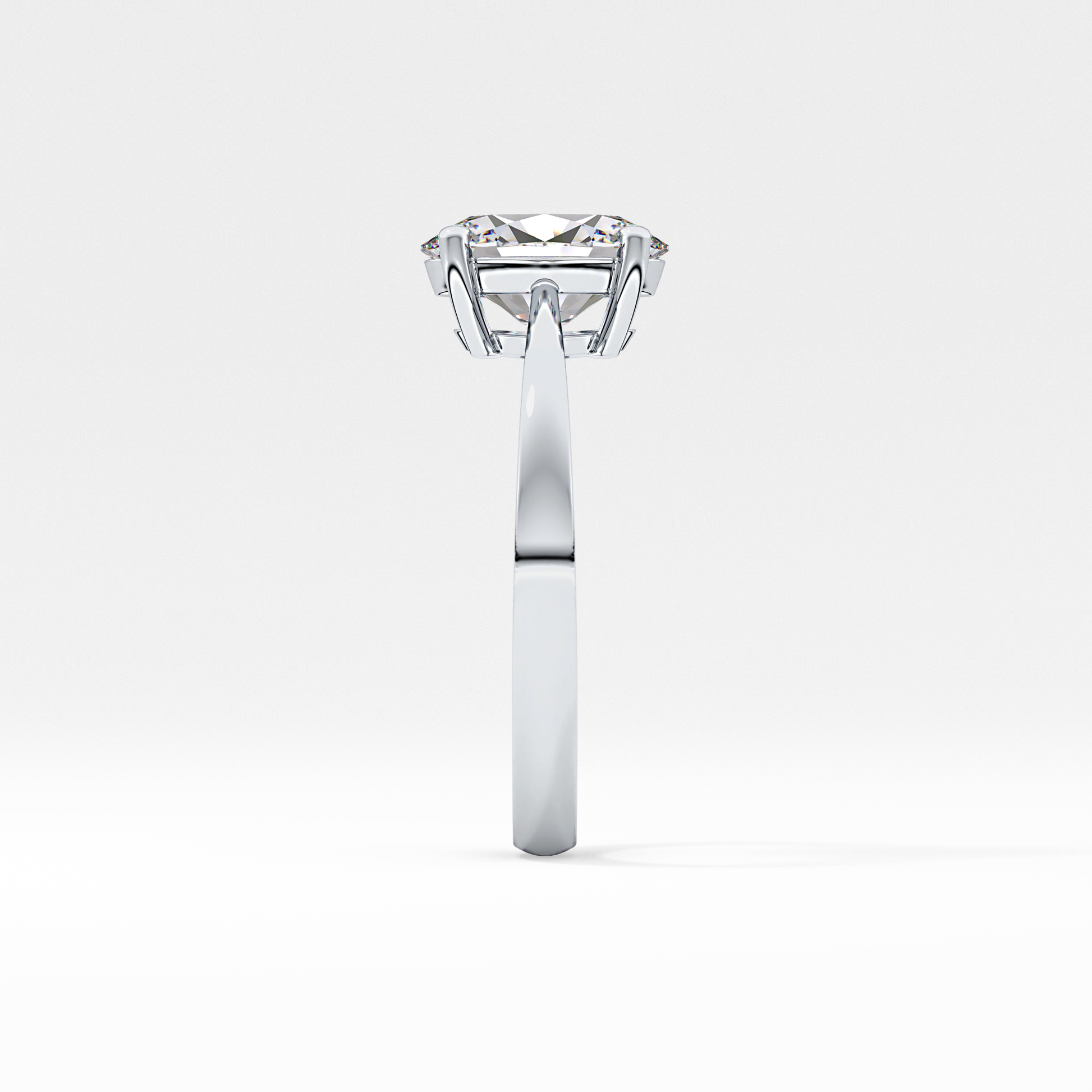 Oval Solitaire Lab Grown Diamond Engagement Ring