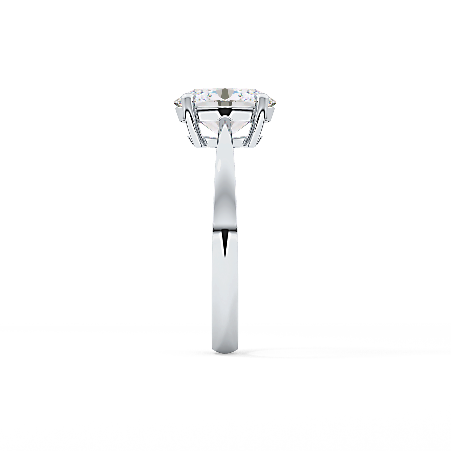 Oval Solitaire Lab Grown Diamond Engagement Ring