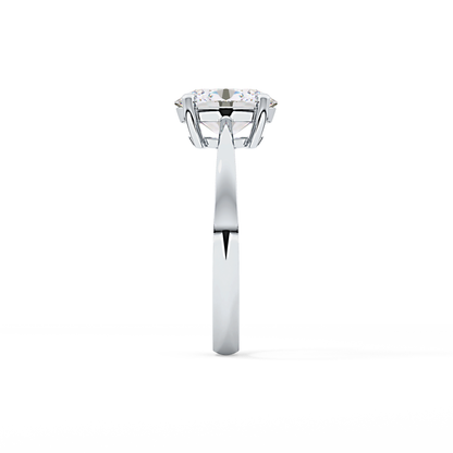 Oval Solitaire Lab Grown Diamond Engagement Ring