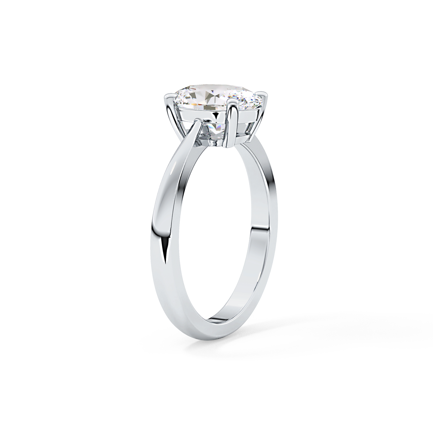 Oval Solitaire Lab Grown Diamond Engagement Ring