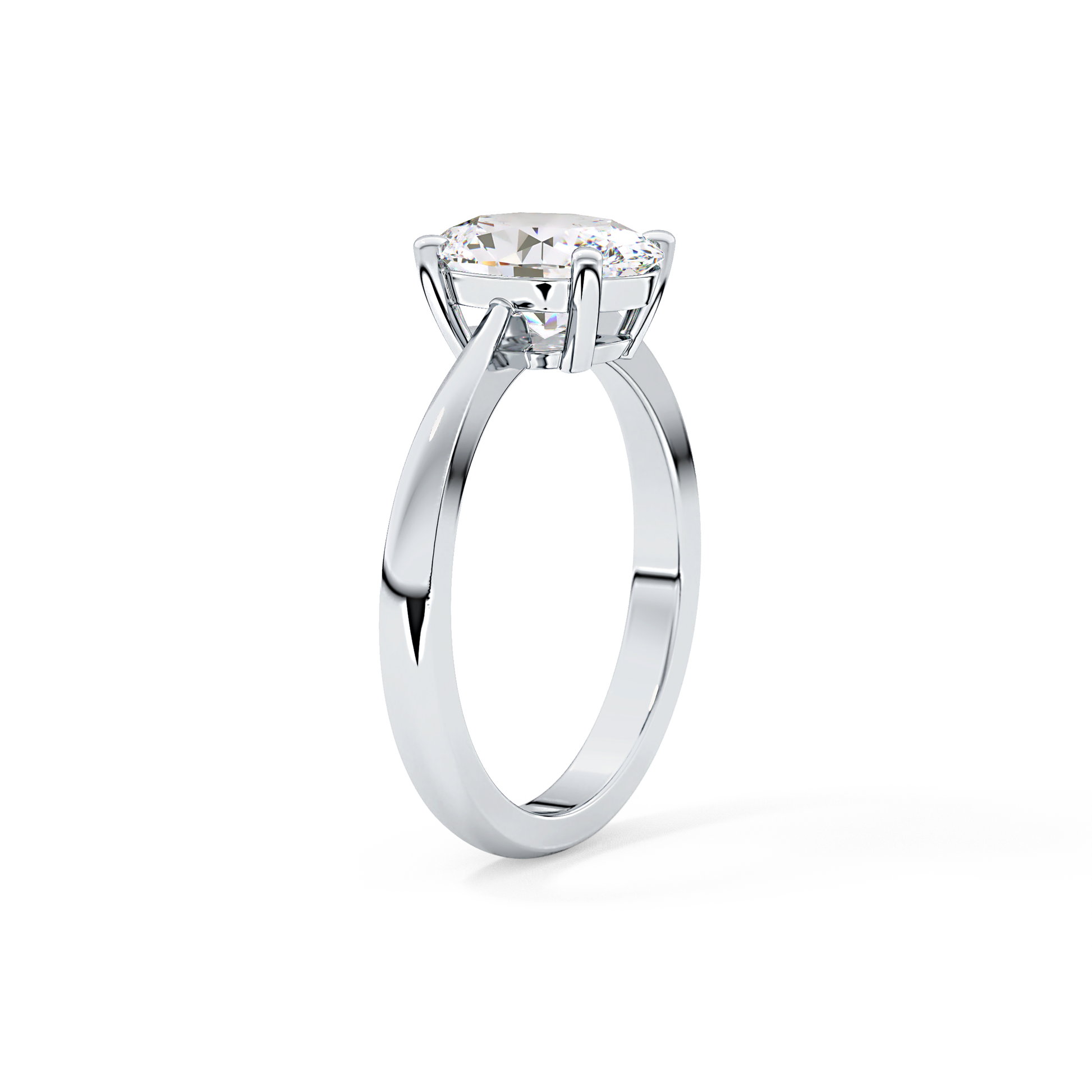 Oval Solitaire Lab Grown Diamond Engagement Ring