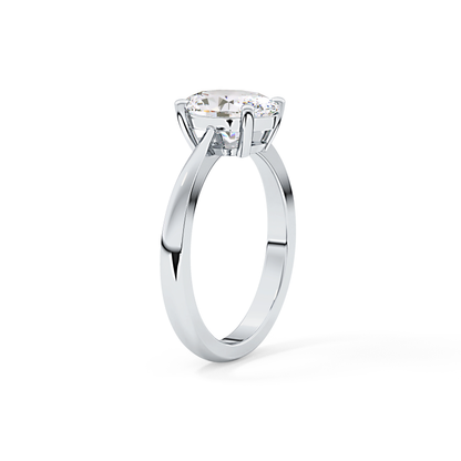 Oval Solitaire Lab Grown Diamond Engagement Ring