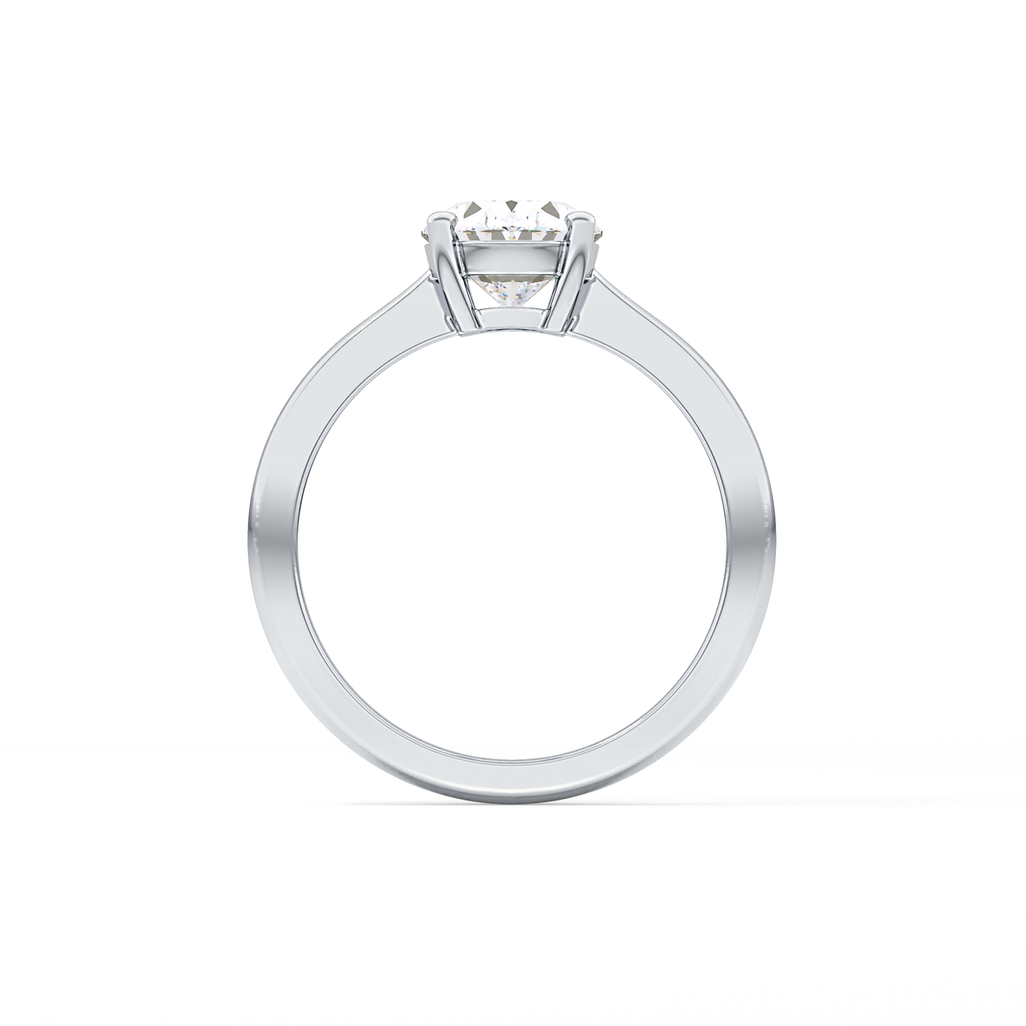 Oval Solitaire Lab Grown Diamond Engagement Ring