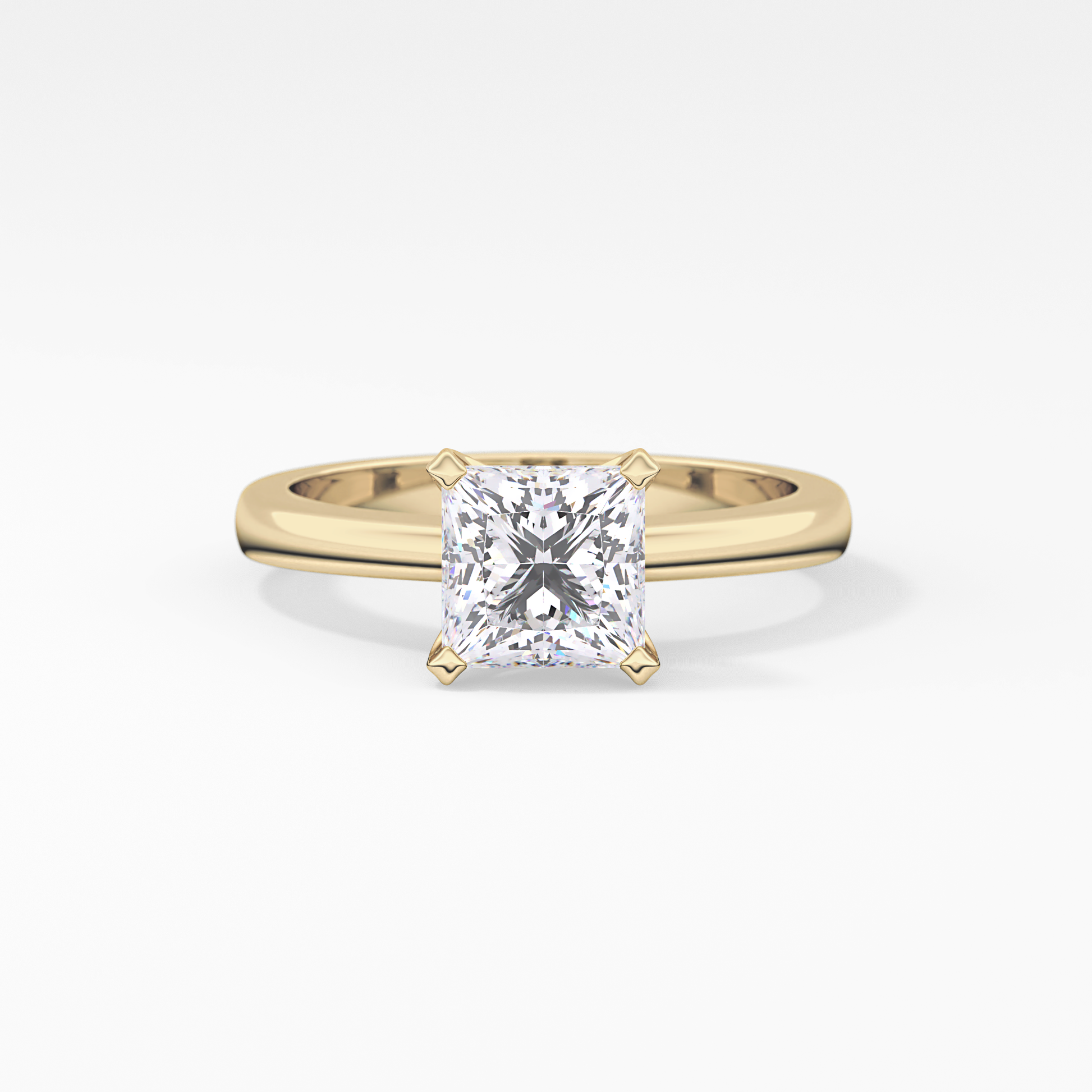 Princess Solitaire Lab Grown Diamond Engagement Ring