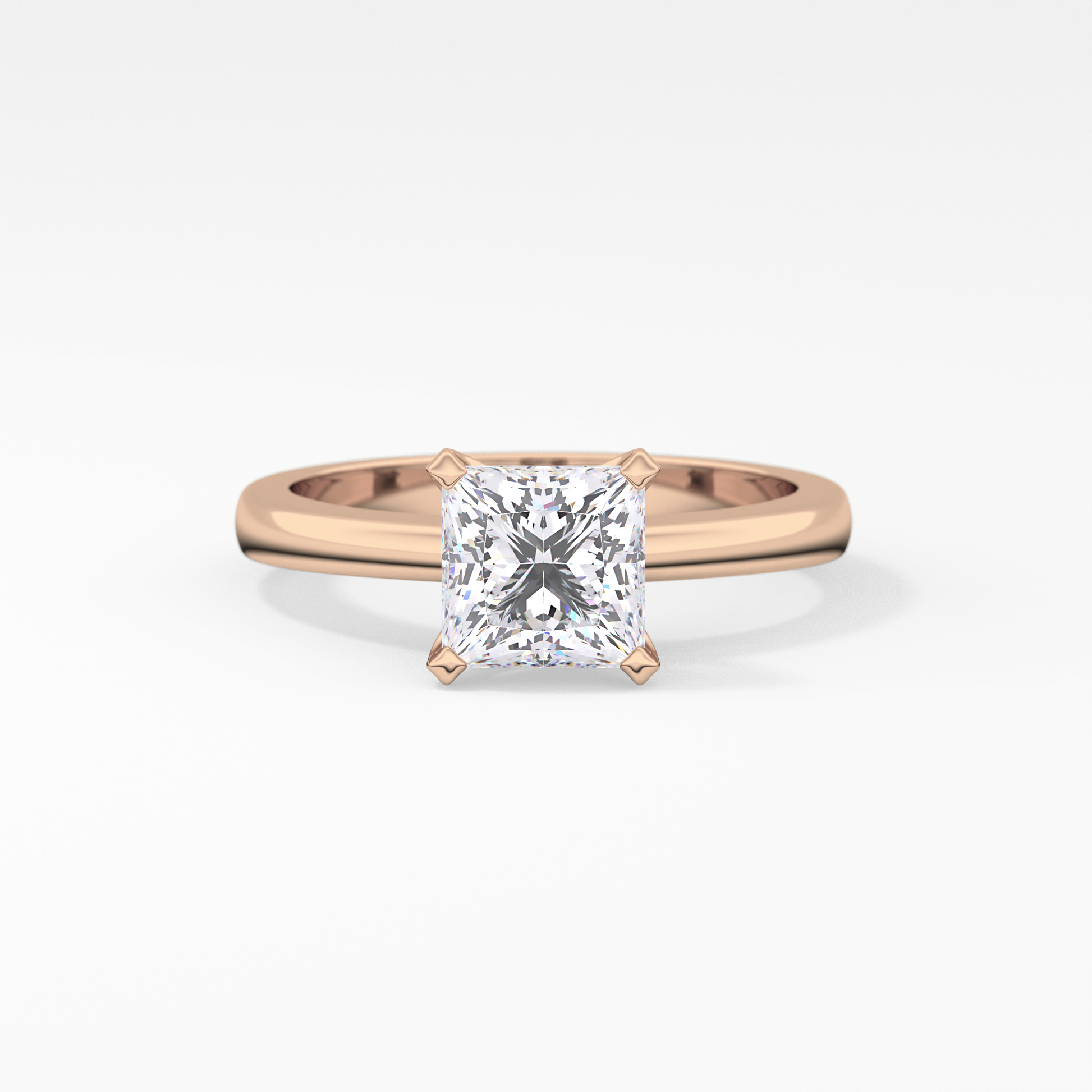 Princess Solitaire Lab Grown Diamond Engagement Ring
