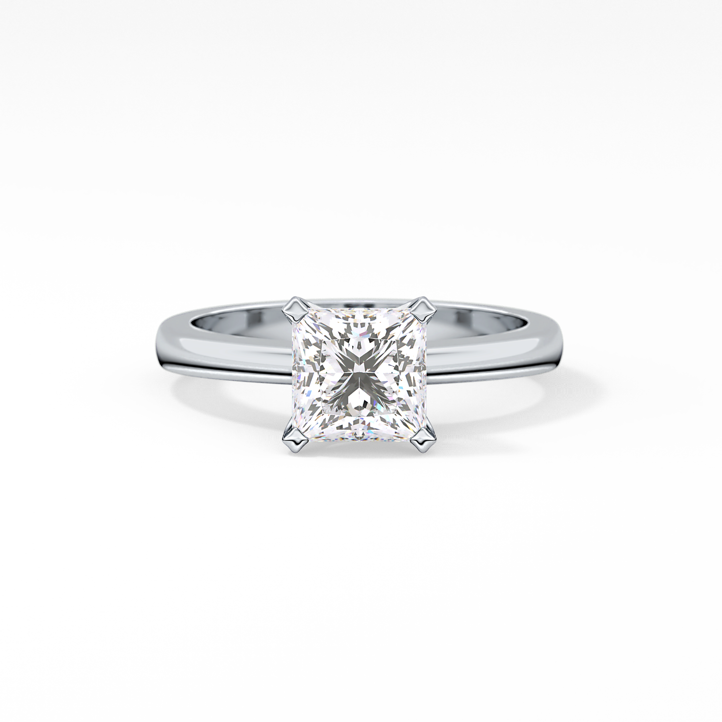 Princess Solitaire Lab Grown Diamond Engagement Ring