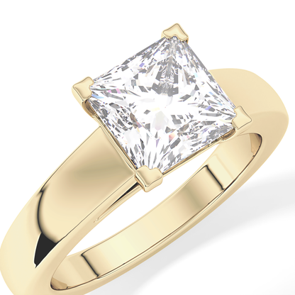 Princess Solitaire Lab Grown Diamond Engagement Ring