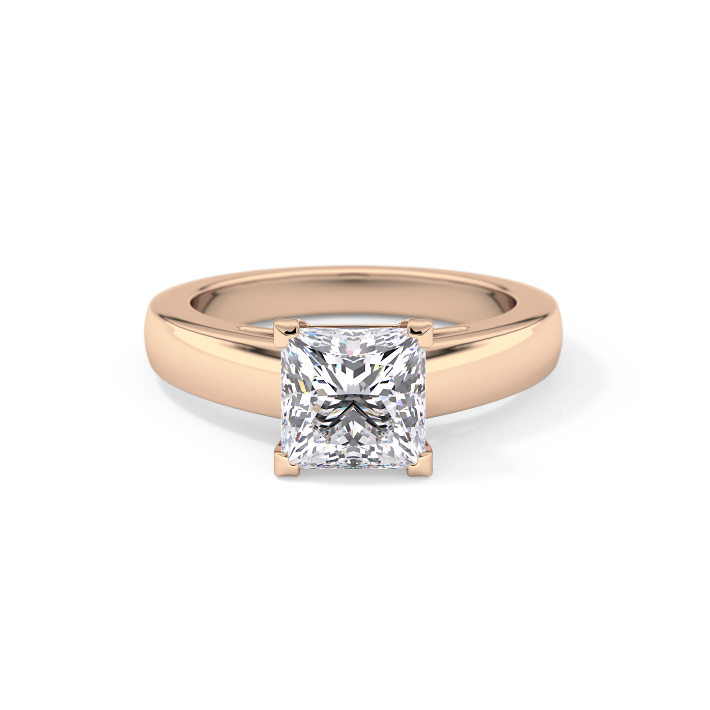 Princess Solitaire Lab Grown Diamond Engagement Ring