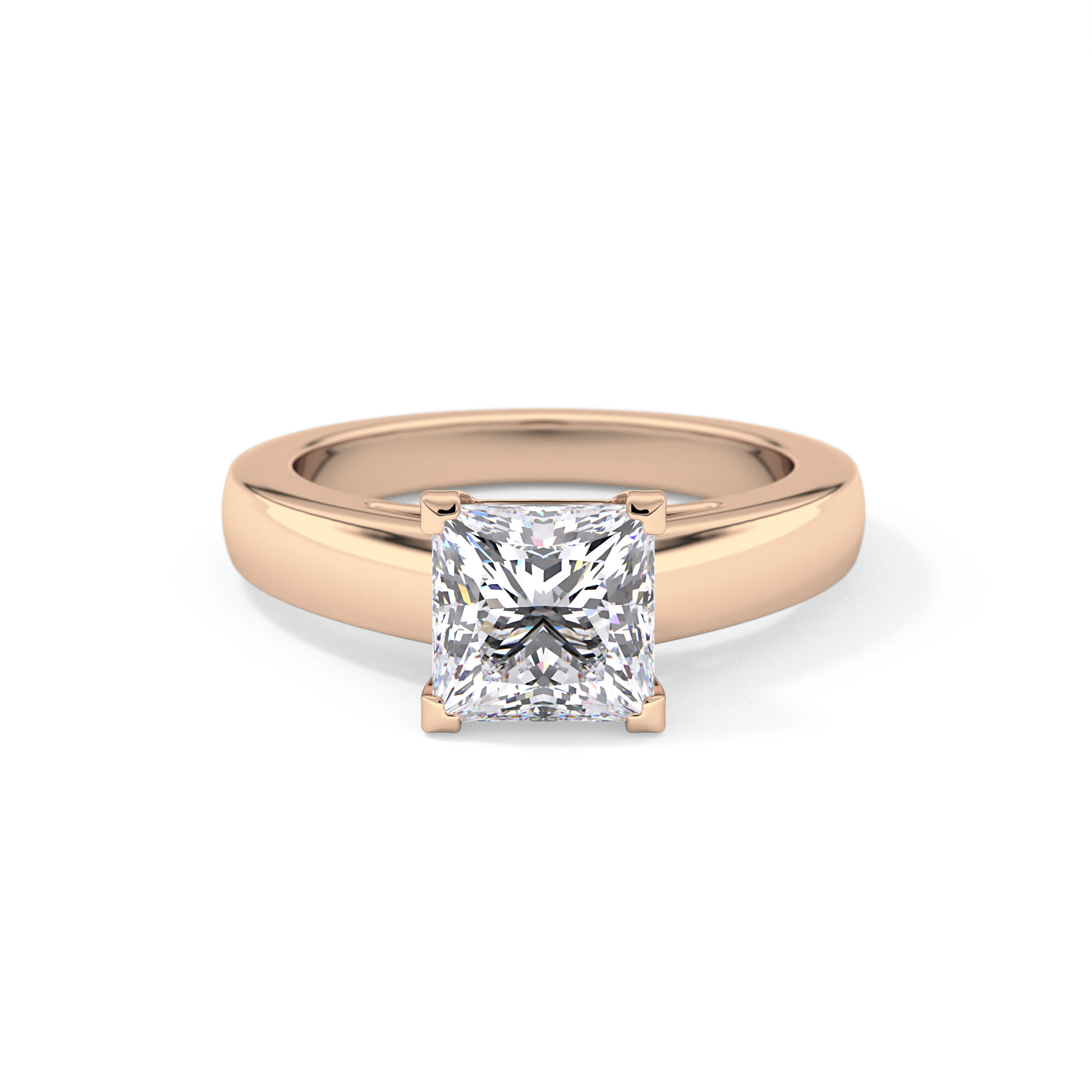 Princess Solitaire Lab Grown Diamond Engagement Ring