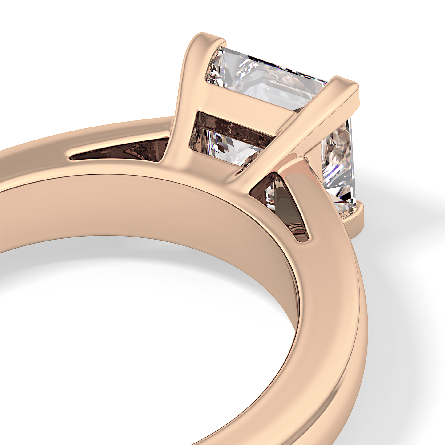 Princess Solitaire Lab Grown Diamond Engagement Ring