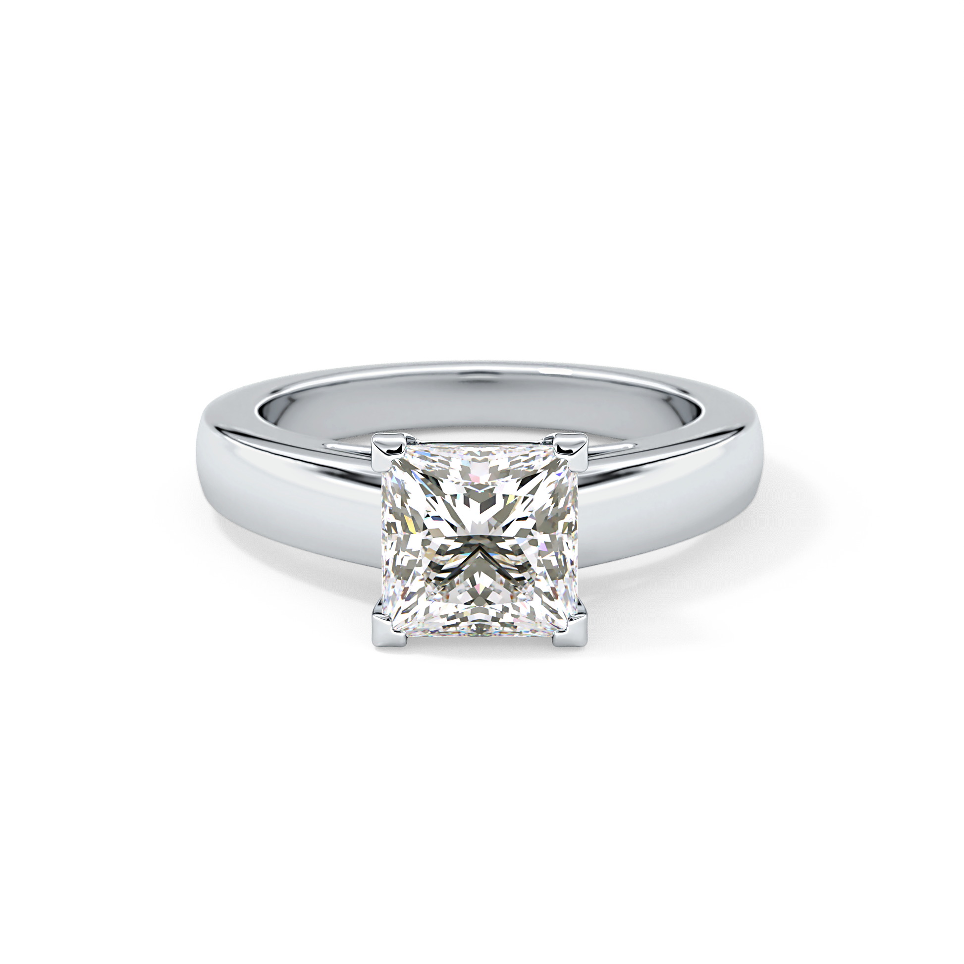 Princess Solitaire Lab Grown Diamond Engagement Ring