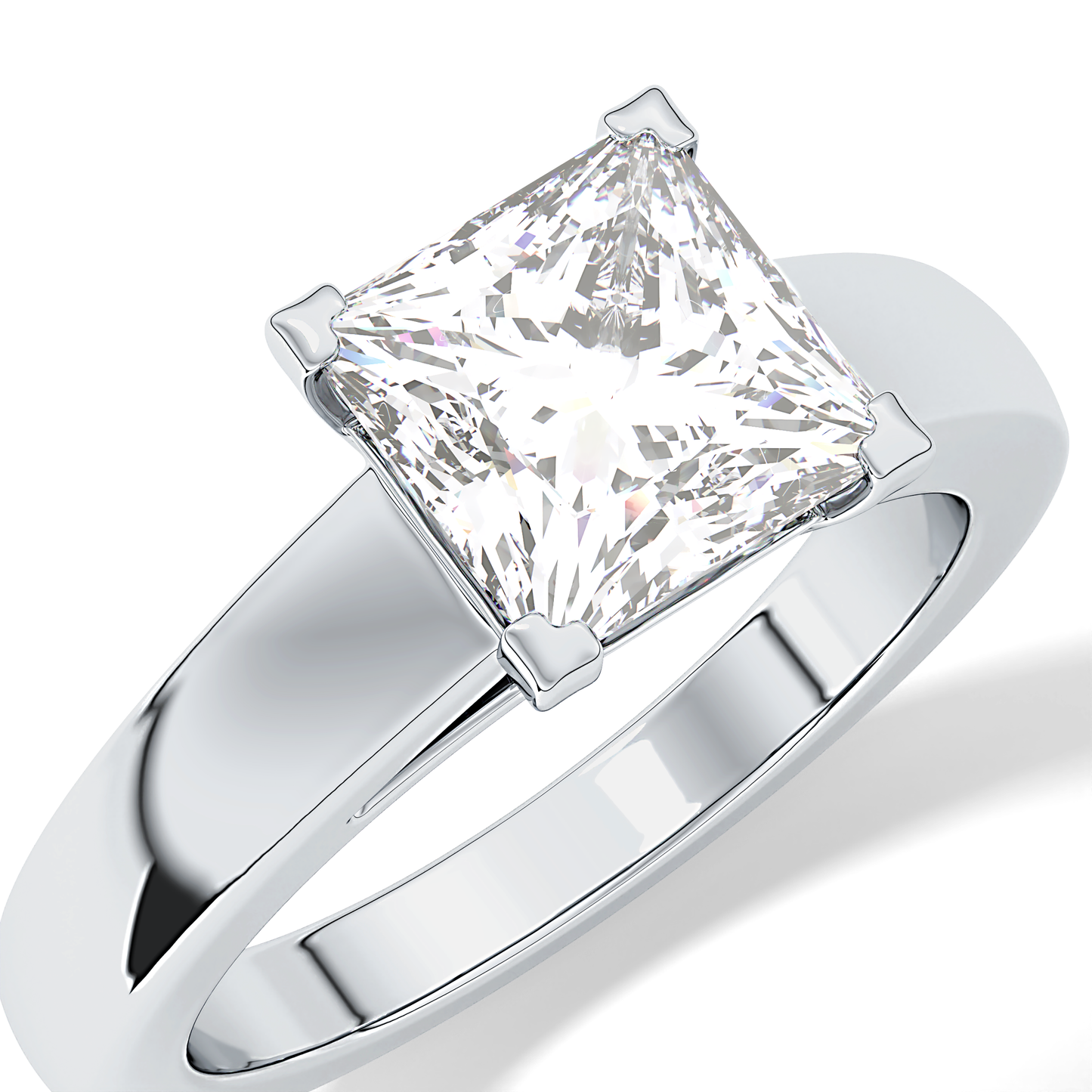 Princess Solitaire Lab Grown Diamond Engagement Ring
