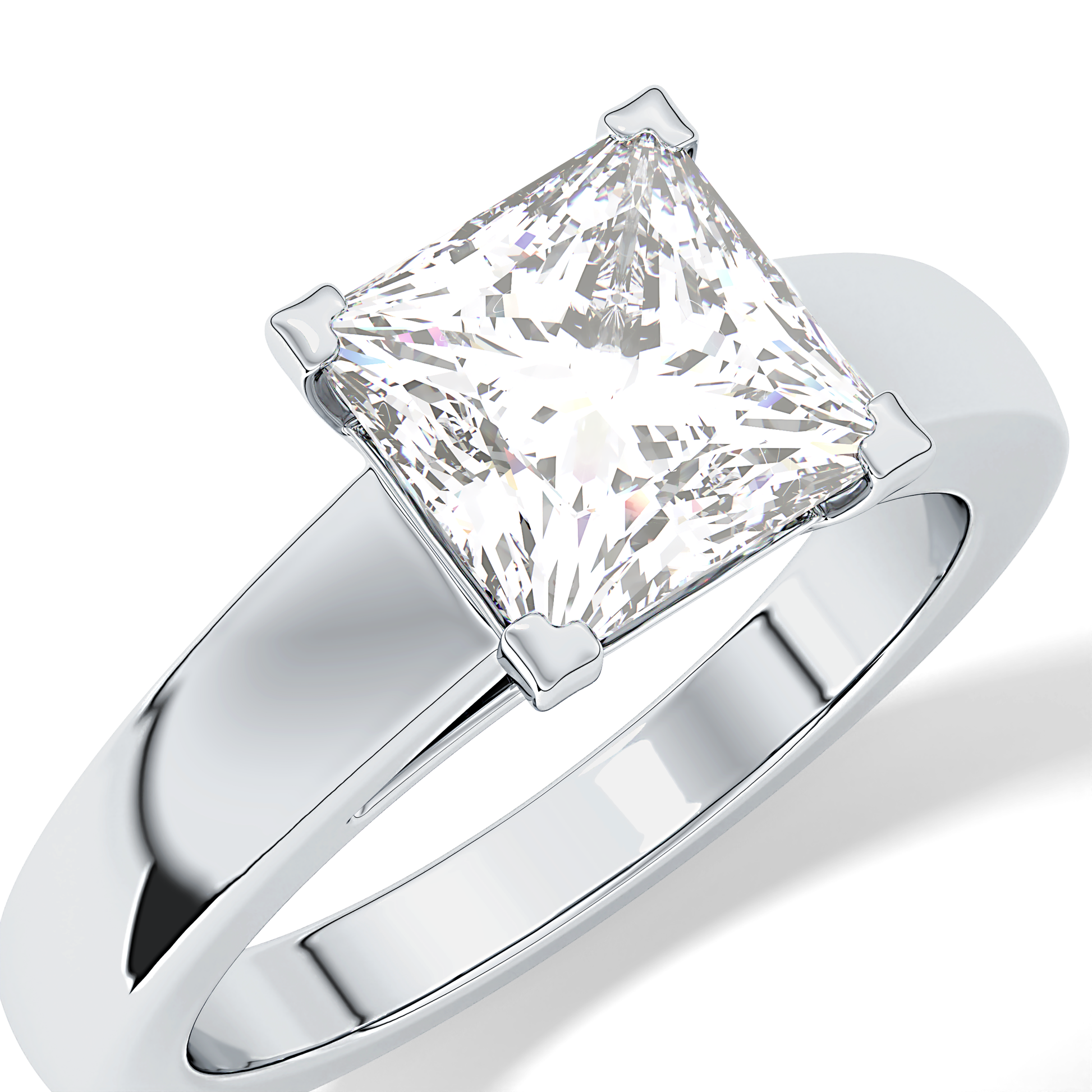 Princess Solitaire Lab Grown Diamond Engagement Ring
