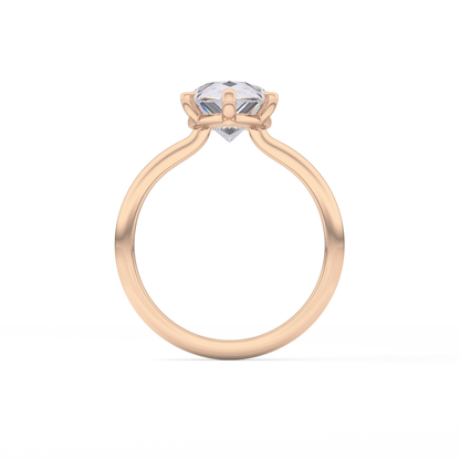 Pear Solitaire Lab Grown Diamond Engagement Ring