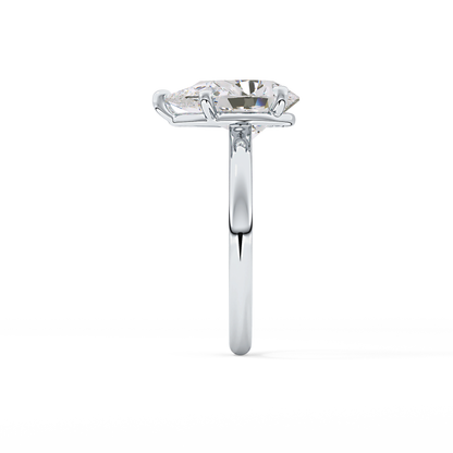 Pear Solitaire Lab Grown Diamond Engagement Ring
